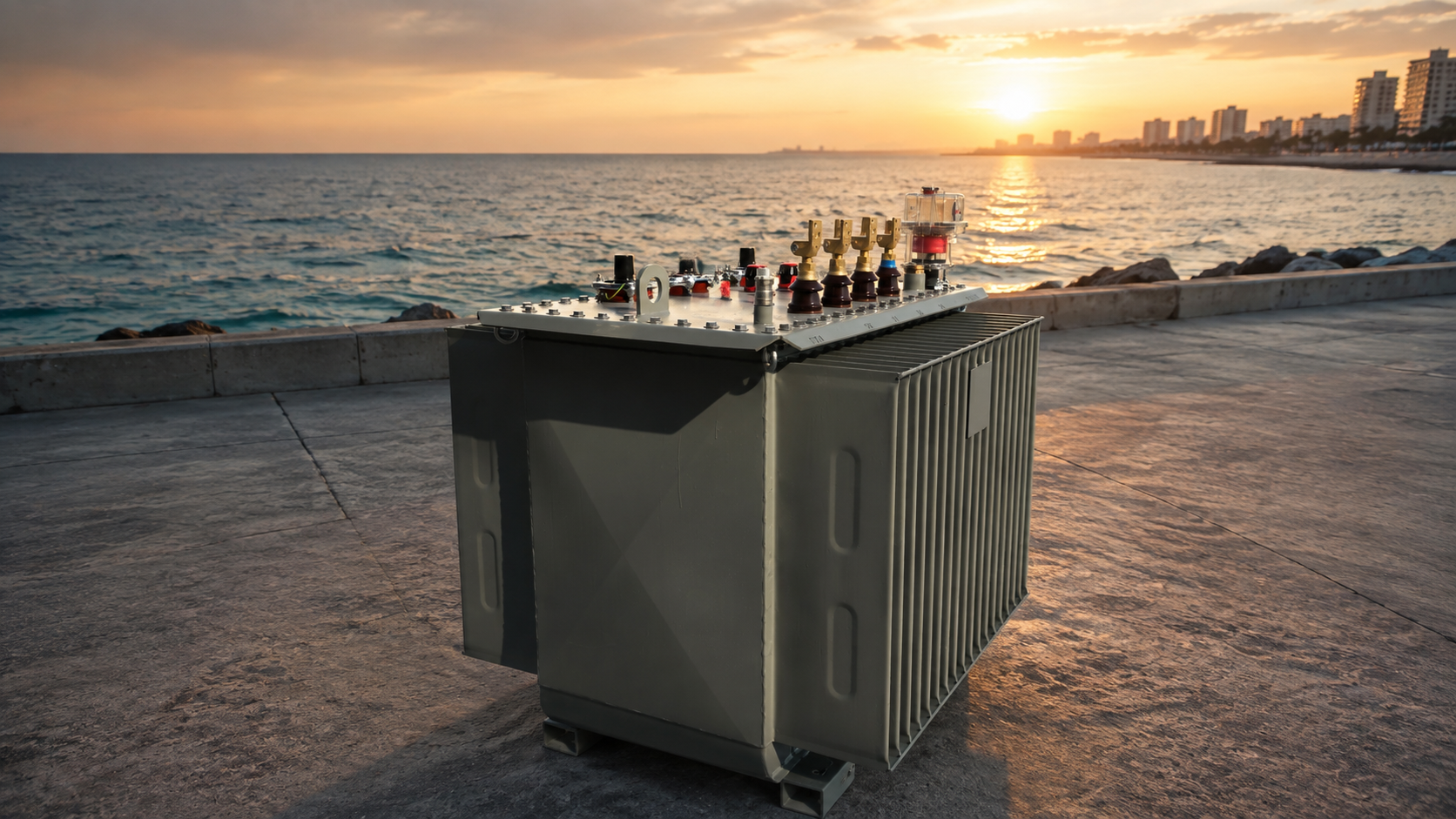Transformer prepared for an international energy project