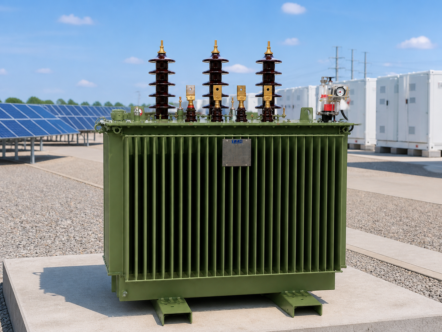 Compact TZN transformer integrated with a battery energy storage facility