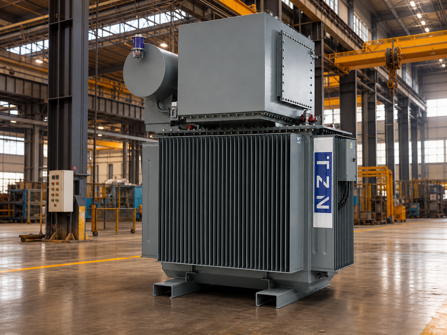 Compact TZN transformer installed at an industrial production facility